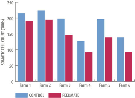 SCC results of inclusion of Feedmate